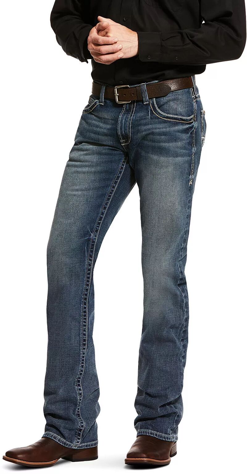 Мужские тонкие эластичные джинсы Ariat M5 прямого кроя Adkins фотографии