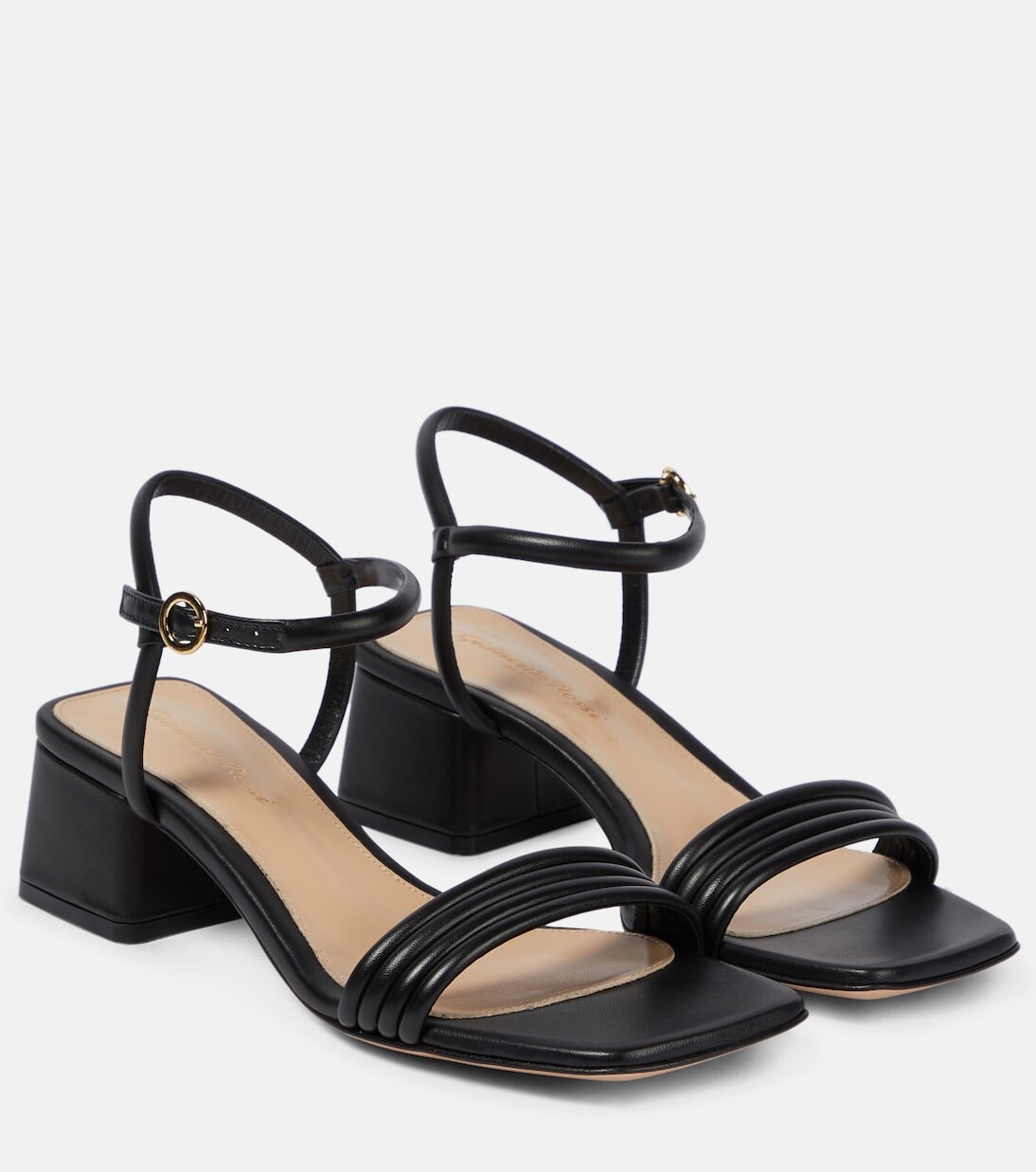 

Кожаные сандалии Gianvito Rossi, черный