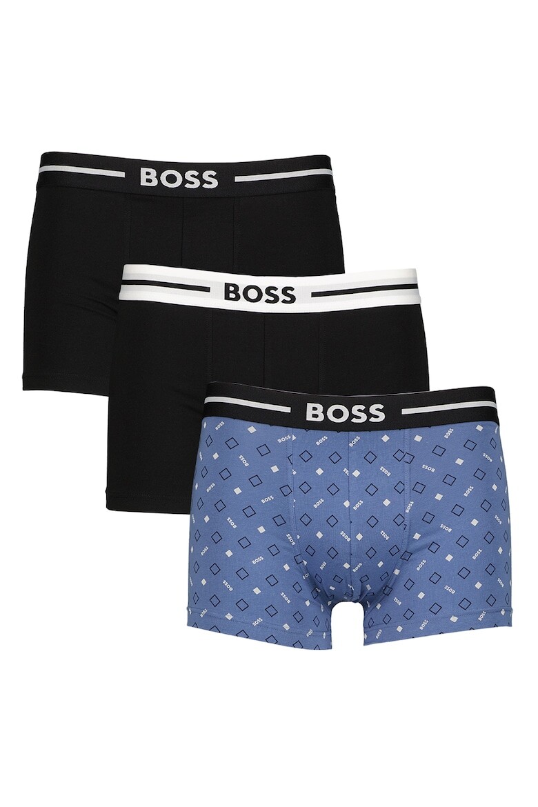 

Боксеры с логотипом - 3 пары Boss, черный