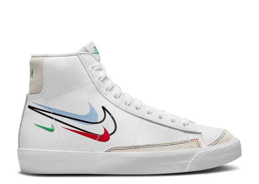 

Кроссовки Nike Blazer Mid '77 Gs 'Swoosh Pack', белый