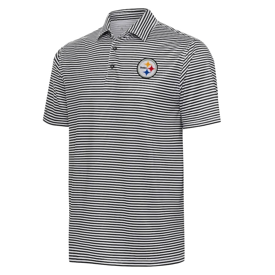 

Поло с коротким рукавом Antigua Pittsburgh Steelers, черный