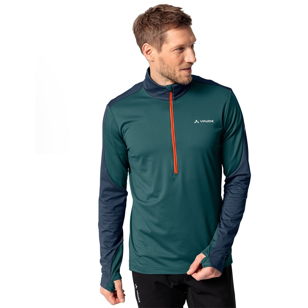 

Футболка с длинным рукавом VAUDE Livigno II Half Zip, зеленый