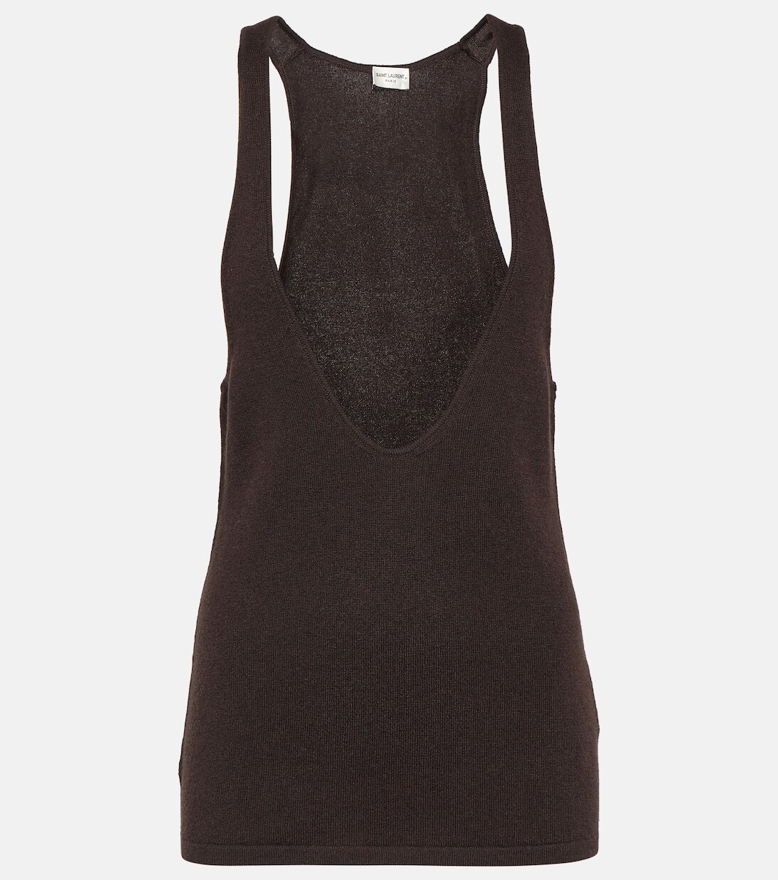 

Кашемировая майка Saint Laurent, коричневый