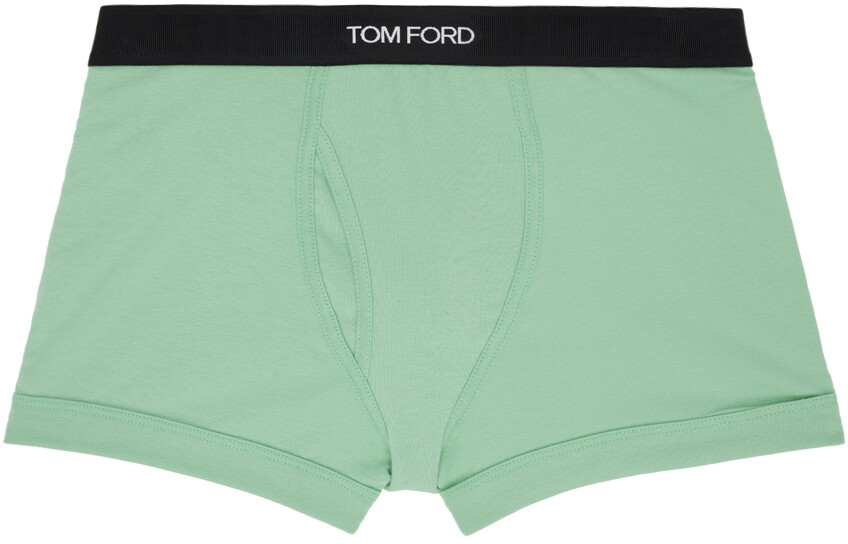 

Зеленые жаккардовые боксеры TOM FORD