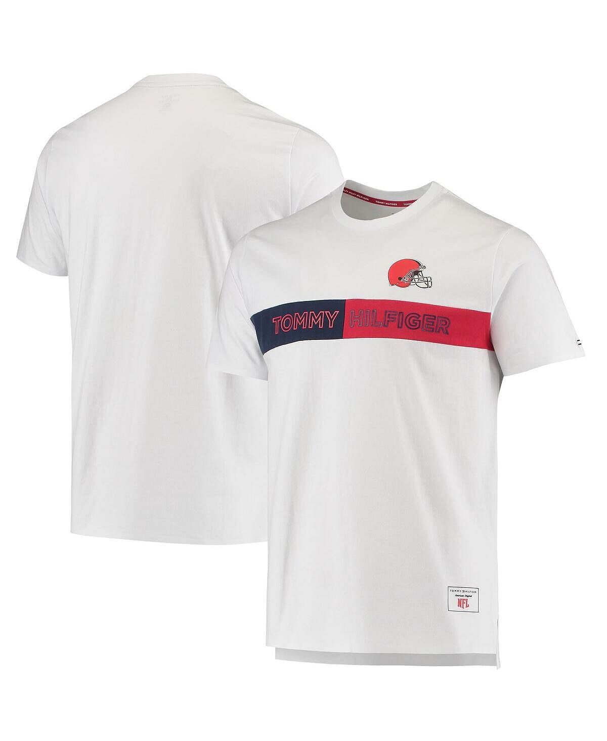 

Мужская белая футболка Cleveland Browns Core Tommy Hilfiger