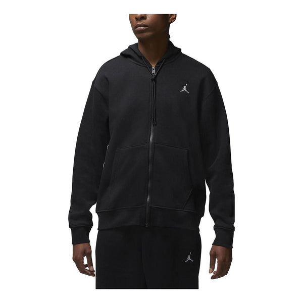 

Куртка Air Jordan Essentials Full-Zip Fleece Hoodie 'Black', черный