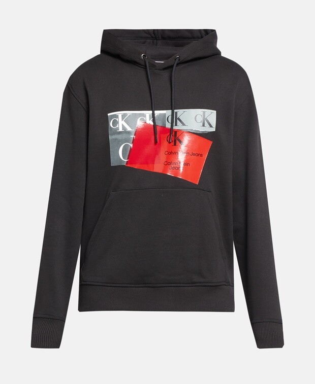 

Худи с капюшоном Calvin Klein Jeans, черный