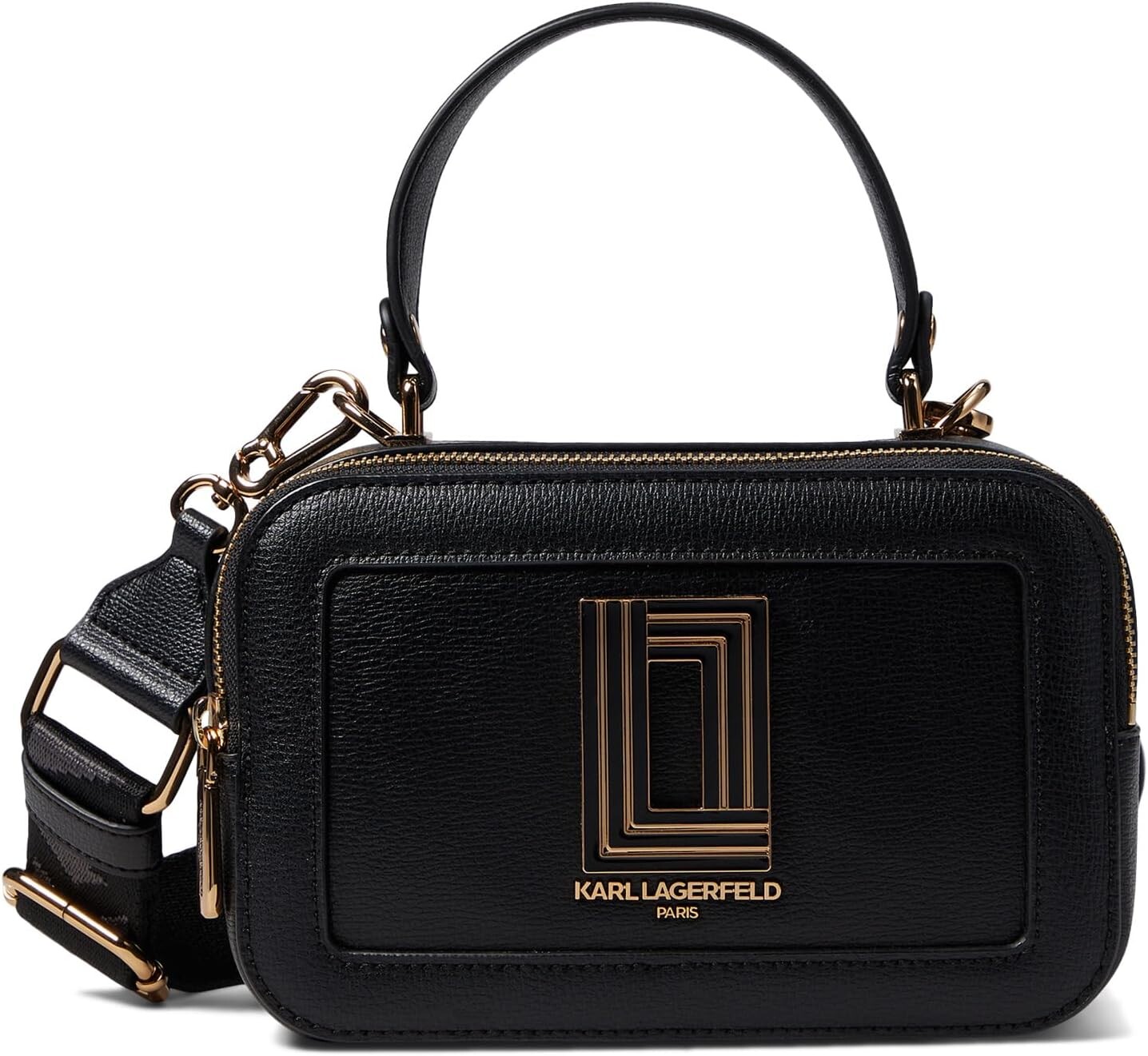 

Симона Кроссбоди Karl Lagerfeld Paris, цвет Black/Antique Gold