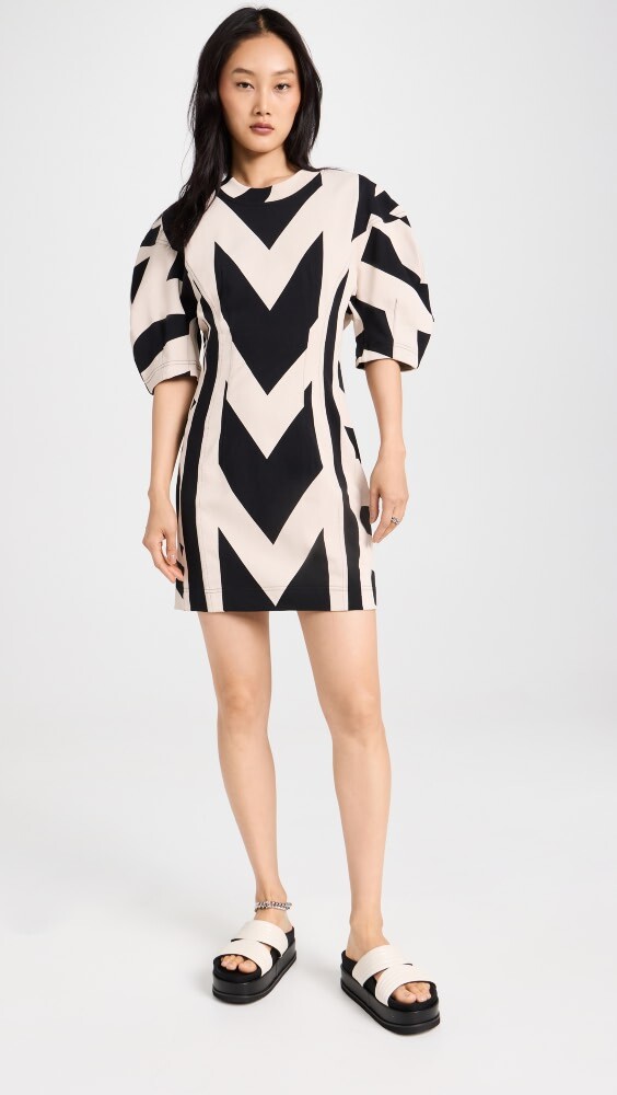 

Платье Marc Jacobs Seamed Monogram, черный