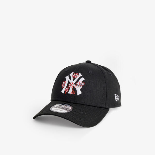 

Кепка из хлопкового твила 9forty new york yankees с цветочным принтом New Era, черный