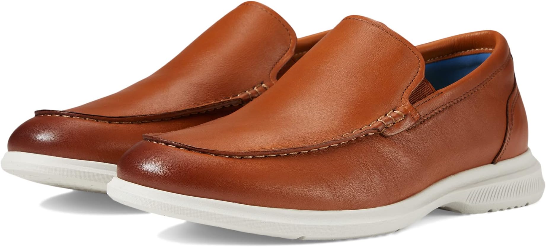 

Лоферы Hamptons Moc Toe Venetian Loafer Florsheim, цвет Cognac Smooth