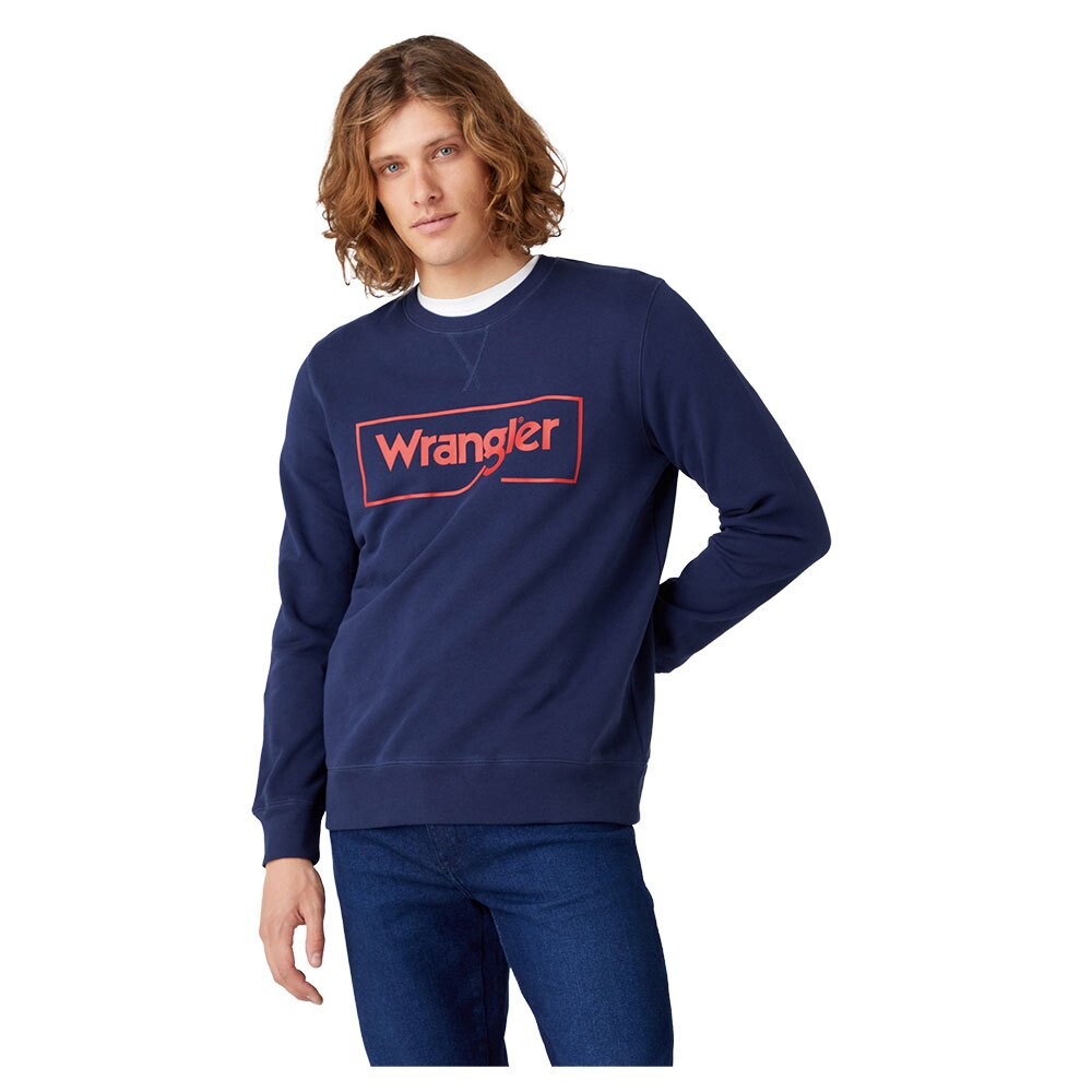 

Толстовка Wrangler Frame Logo, синий