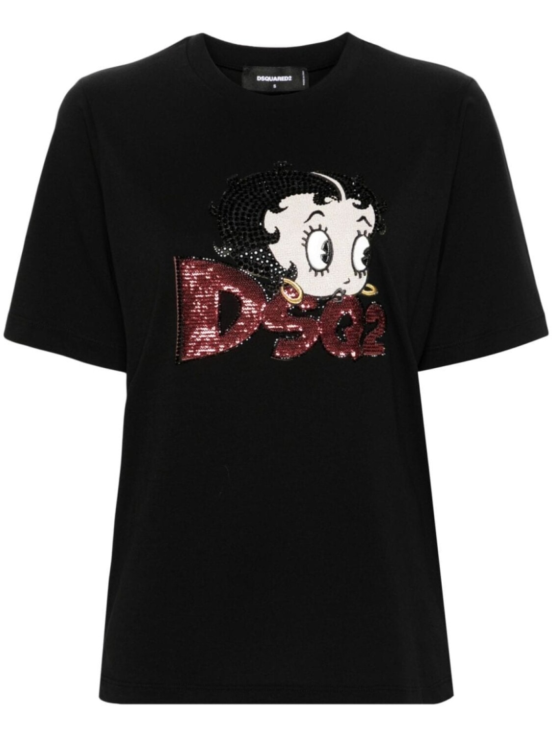 

Dsquared2 футболка из коллаборации с Betty Boop, черный