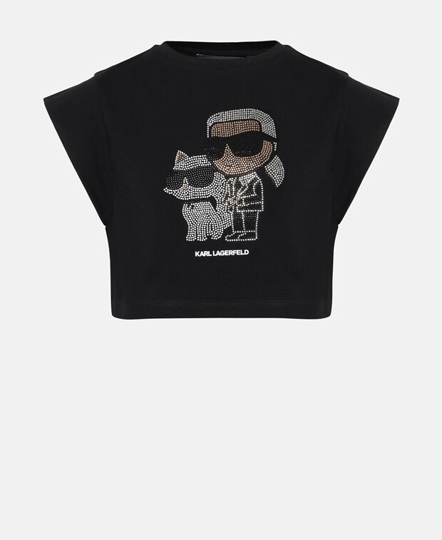 

Укороченная рубашка Karl Lagerfeld, черный
