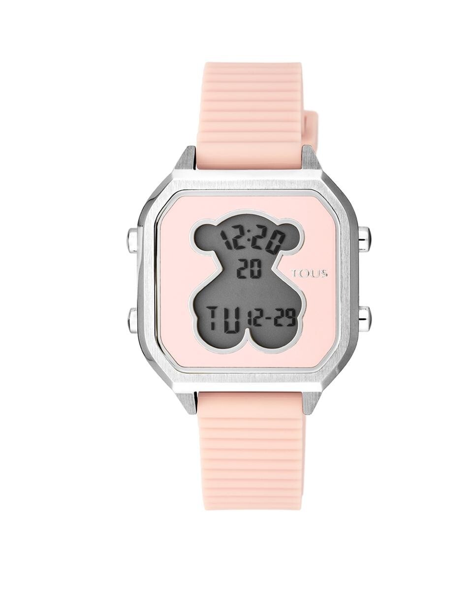 

Розовые цифровые женские часы D-Bear Tous, розовый