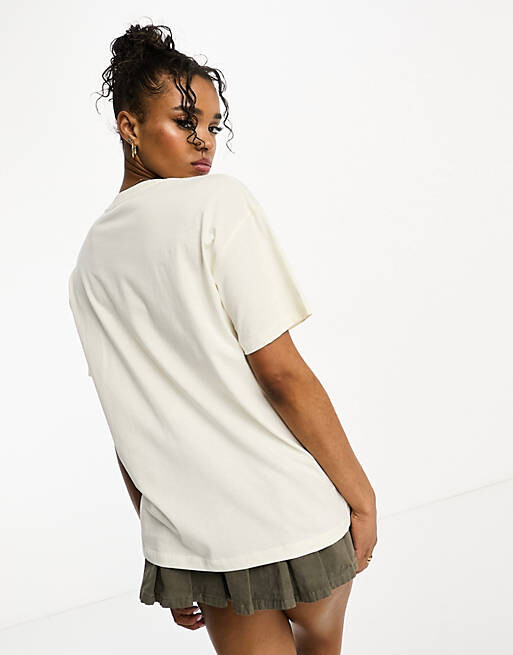 

Белая футболка с рисунком Free Soul Pull&Bear, Белый