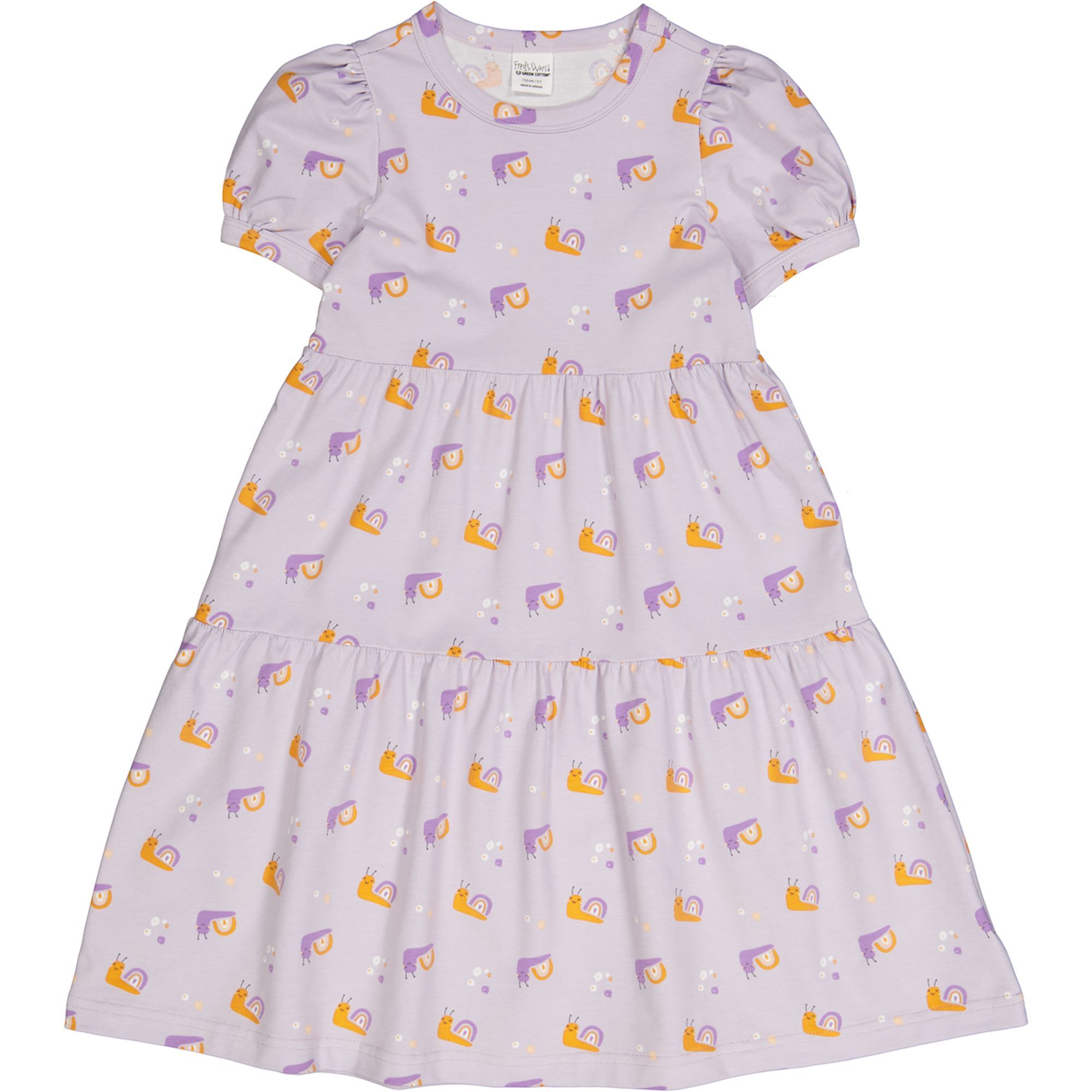 цена Платье Fred´s World by GREEN COTTON Kurzarm, цвет Lavender/lavender/Tangerine