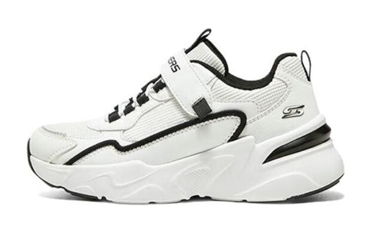 Детские кеды Детские низкие белые/черные Skechers, белый/черный