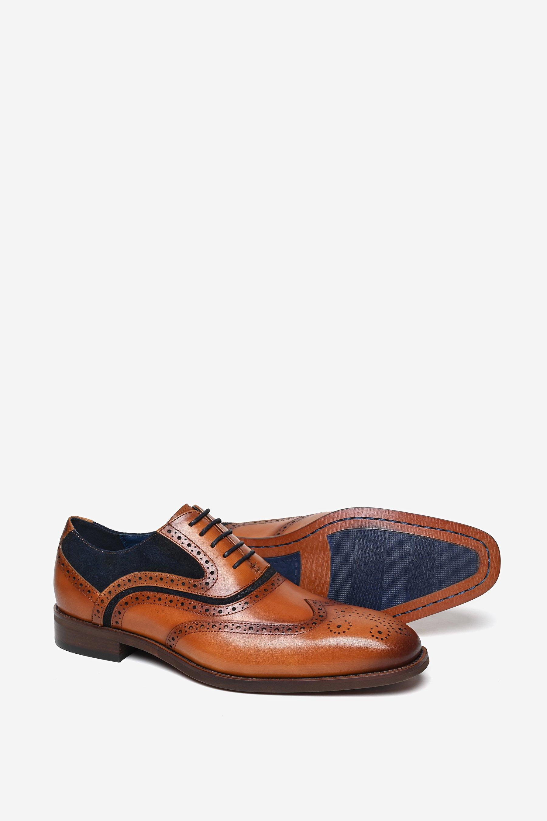 Кожаные туфли-броги премиум-класса 'Falcon' Alexander Pace, коричневый