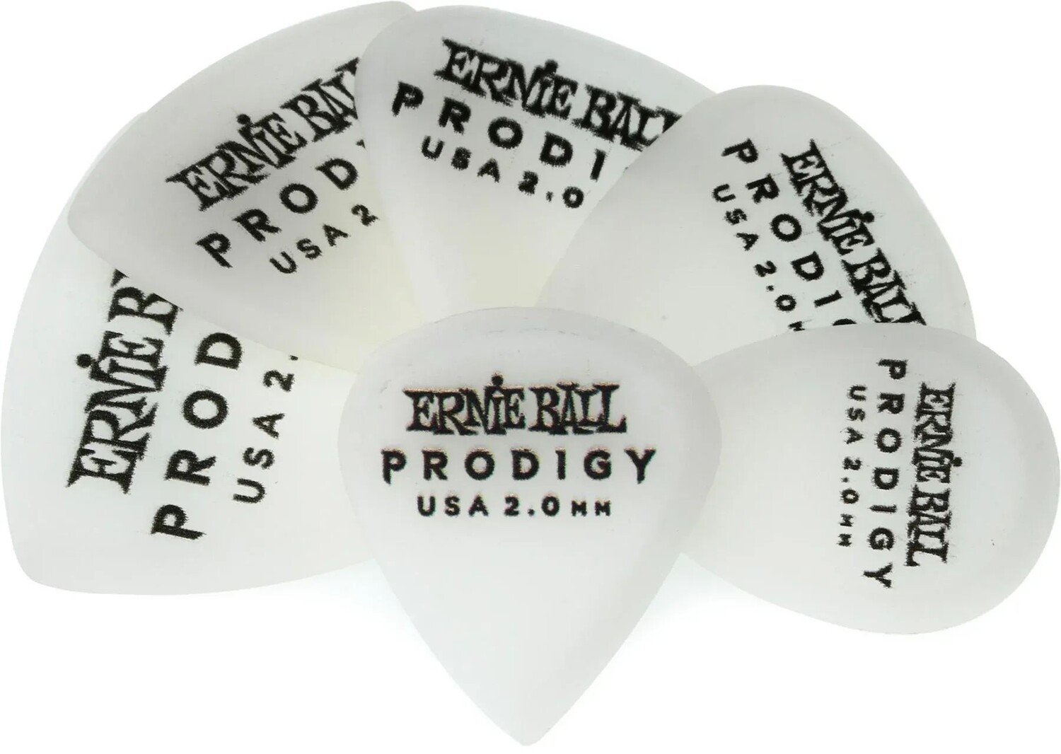 

Медиаторы Ernie Ball Prodigy, 2,0 мм, белые, в упаковке, 6 шт.