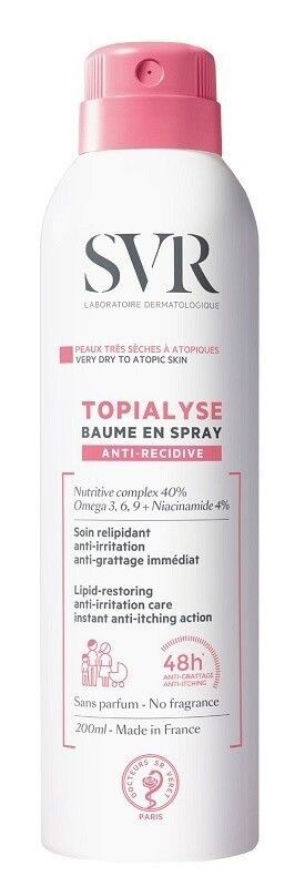 

Лосьон для тела Svr Topialyse Baume En Spray, 200 мл