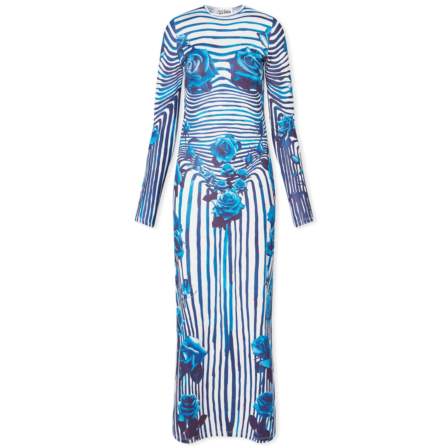 

Вечернее платье Jean Paul Gaultier Flower Maxi Dress, цвет White & Navy