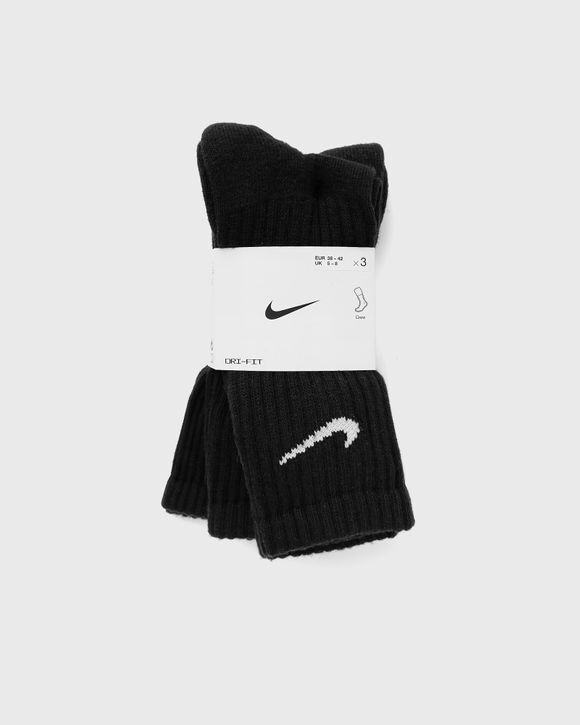 

Носки Nike Cushioned Training Crew Socks (3 Pairs), черный/белый