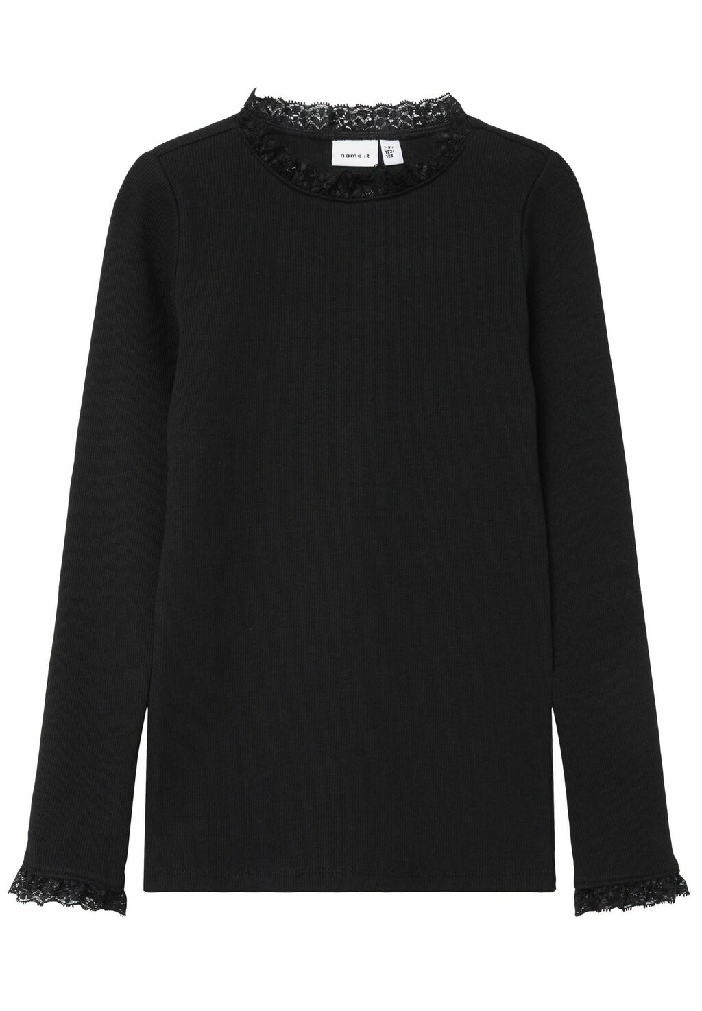 

Футболка с длинным рукавом Slim Fit Name it, черный