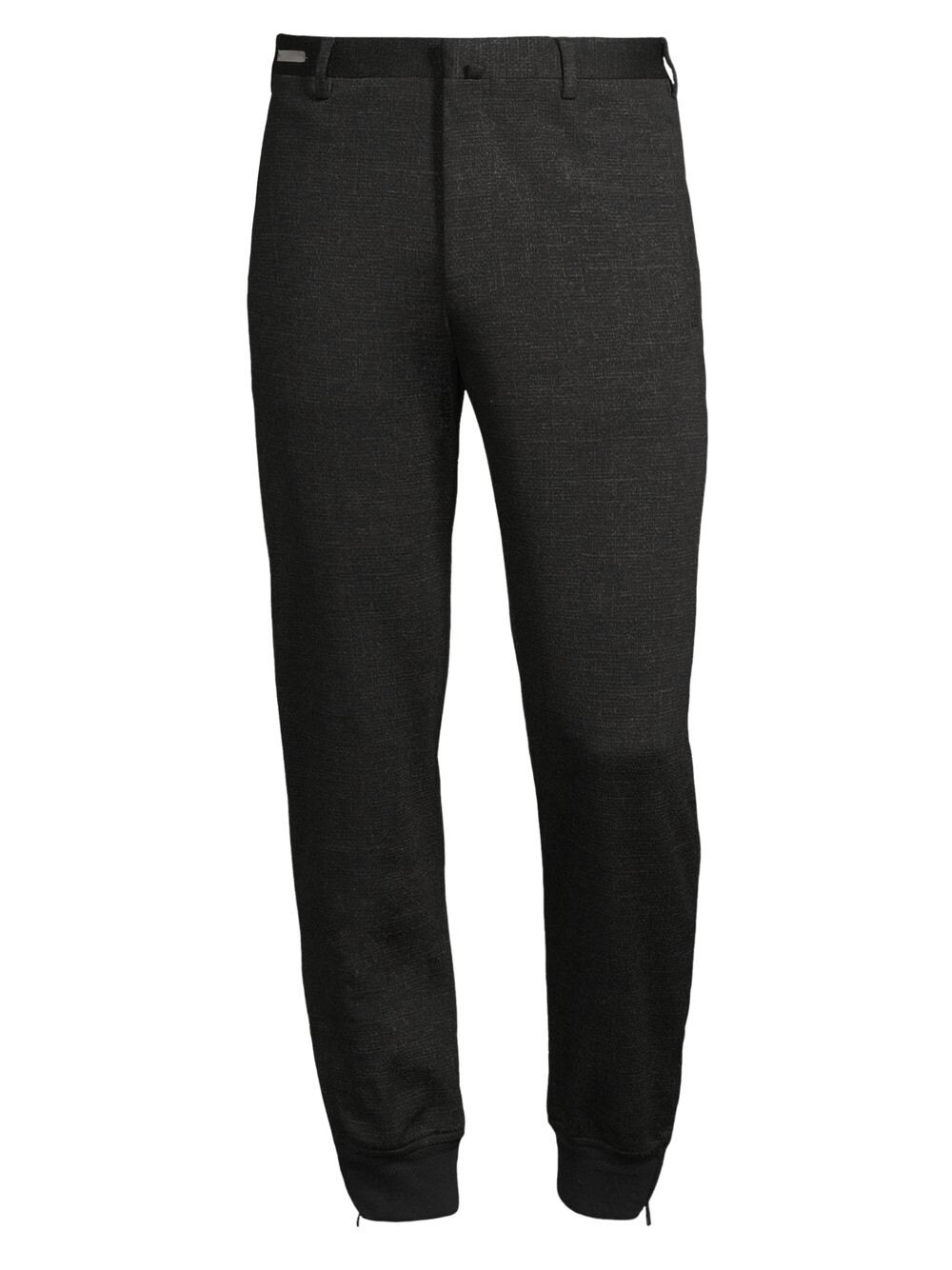 

Брюки из шерстяного джерси Corneliani, угольный, Черный