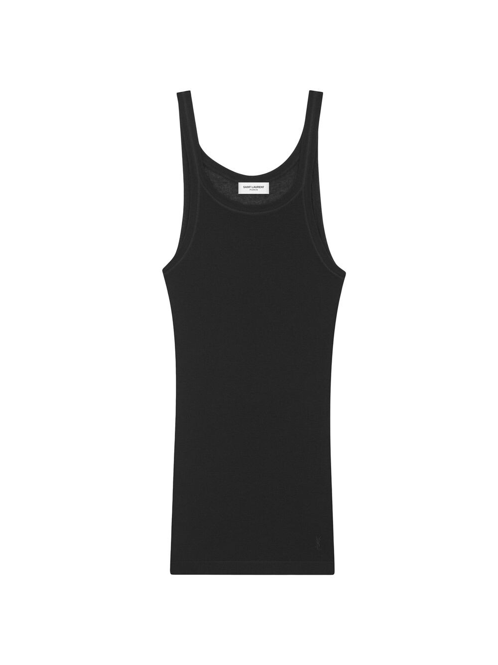 

Майка Cassandre из джерси в рубчик Saint Laurent, черный