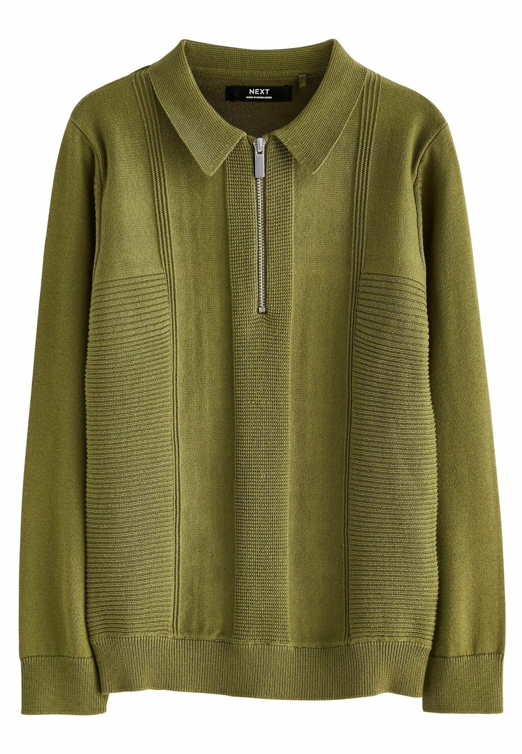 

Топ с длинными рукавами TEXTURED Next, цвет khaki green