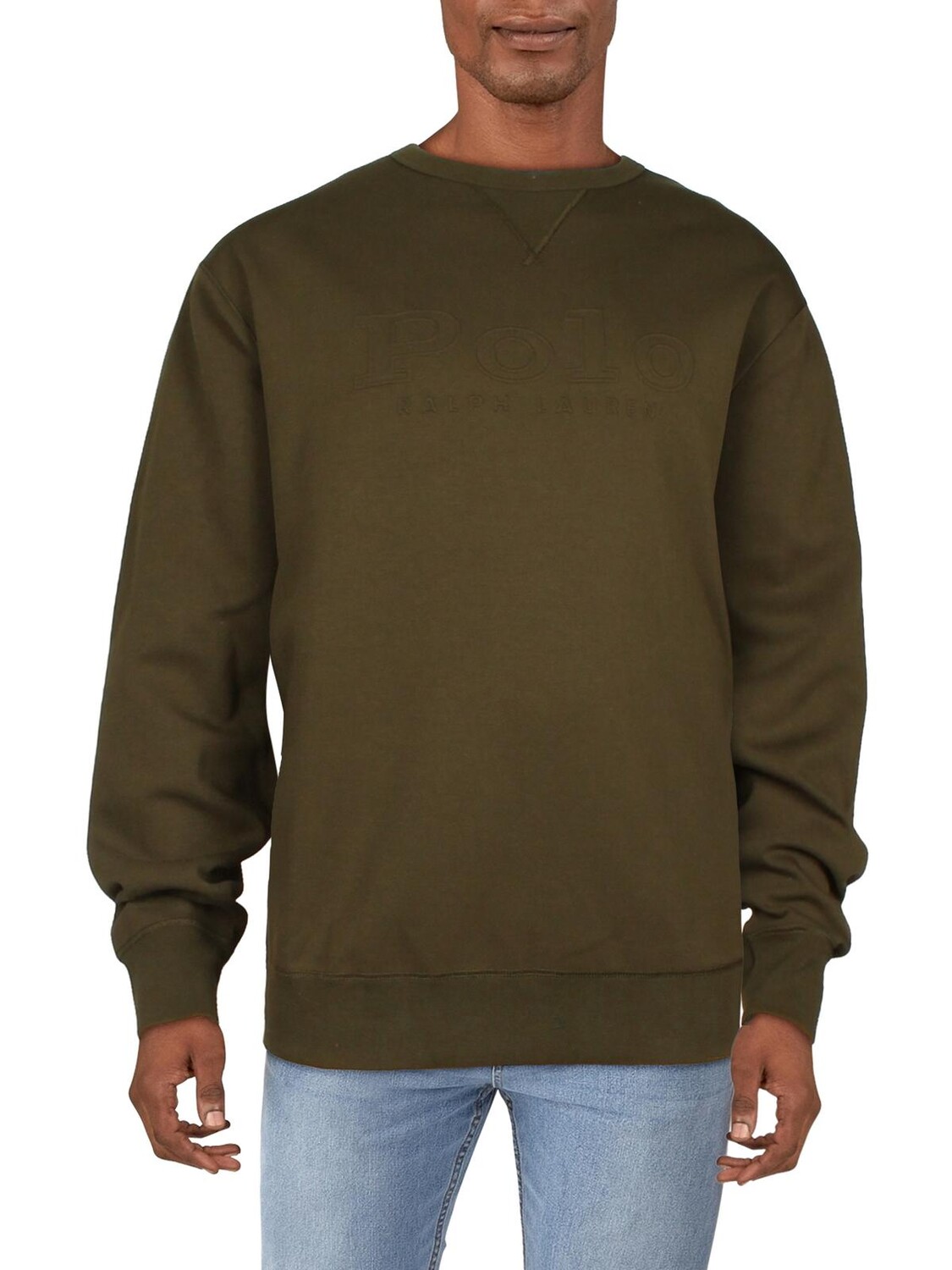 

Уютный мужской пуловер Big & Tall Polo Ralph Lauren, цвет Company Olive