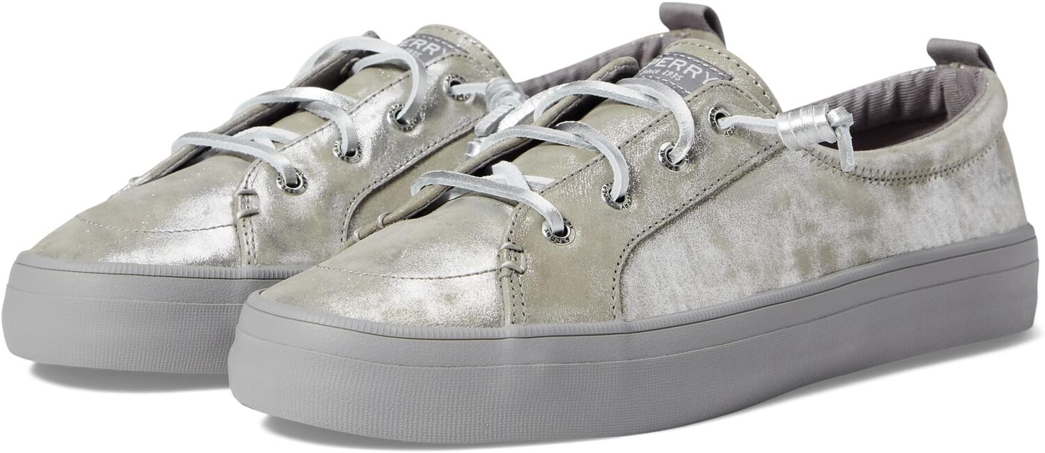 

Кроссовки Crest Vibe Shimmer Leather Sperry, цвет Silver