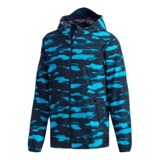 Куртка adidas Camouflage Windproof Sports Jacket Blue, синий