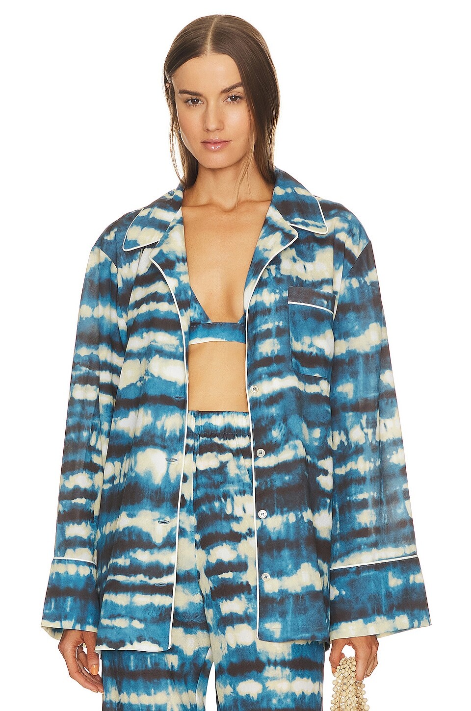 Топ Ronny Kobo Valentina, цвет Blue Tye Dye Multi