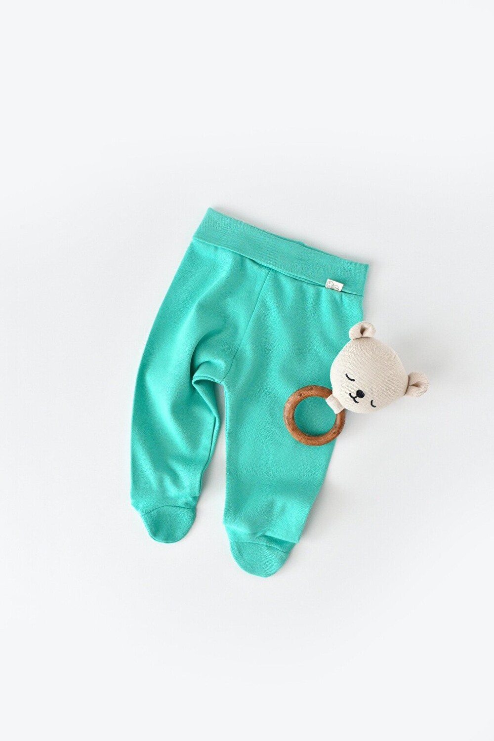 

Детские пинетки, леггинсы, брюки BabyCosy Organic Wear, бирюзовый, Зеленый