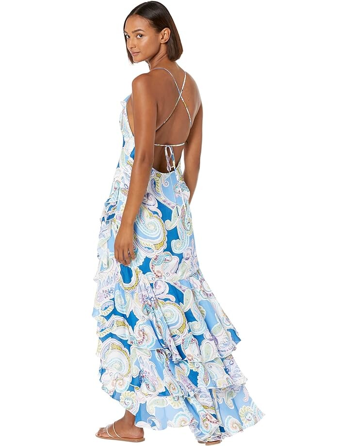 

Платье MILLY Edra Summer Paisley Dress, синий мульти