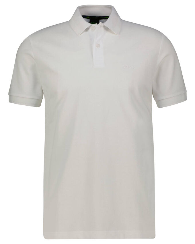 Рубашка-Поло pio стандартного кроя Boss, белый цена и фото