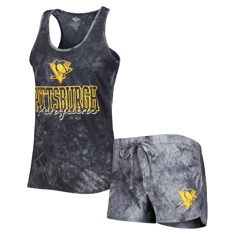 

Пижамный комплект Concepts Sport Pittsburgh Penguins, угольный