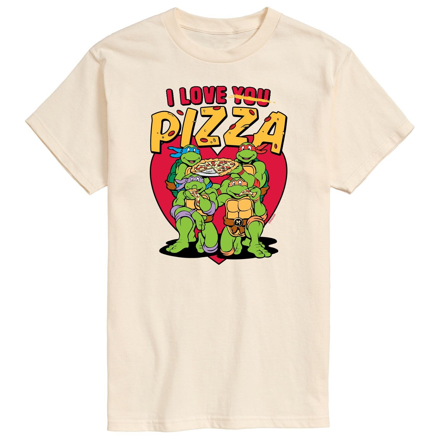 

Мужская футболка TMNT I Love You Pizza Licensed Character