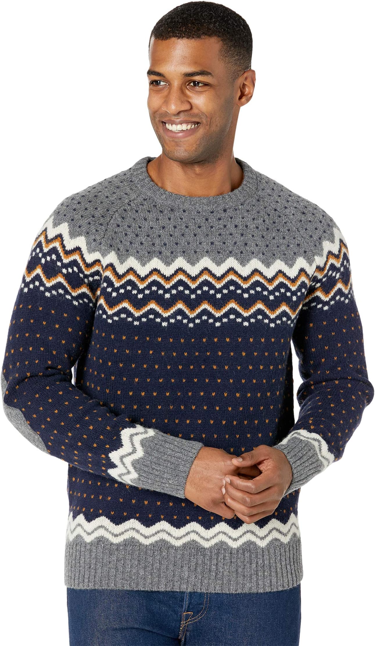 Вязаный свитер Övik Fjällräven, темно-синий вязаный свитер övik fjällräven цвет dark grey grey
