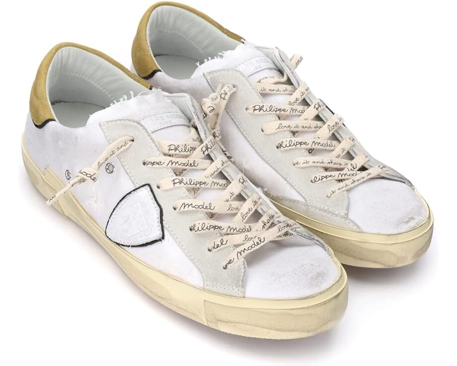 

Кроссовки Philippe Model PRSX Low Sneaker, цвет Canvas Vintage/Blanc Moutarde