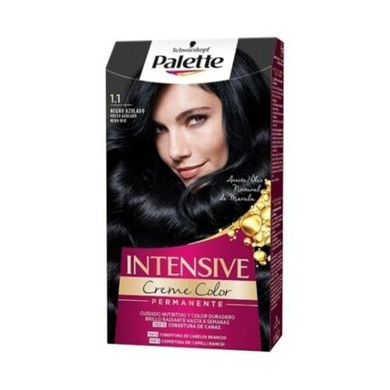 

Палитра перманентной краски для волос N 1.1 Черный Синий, Schwarzkopf