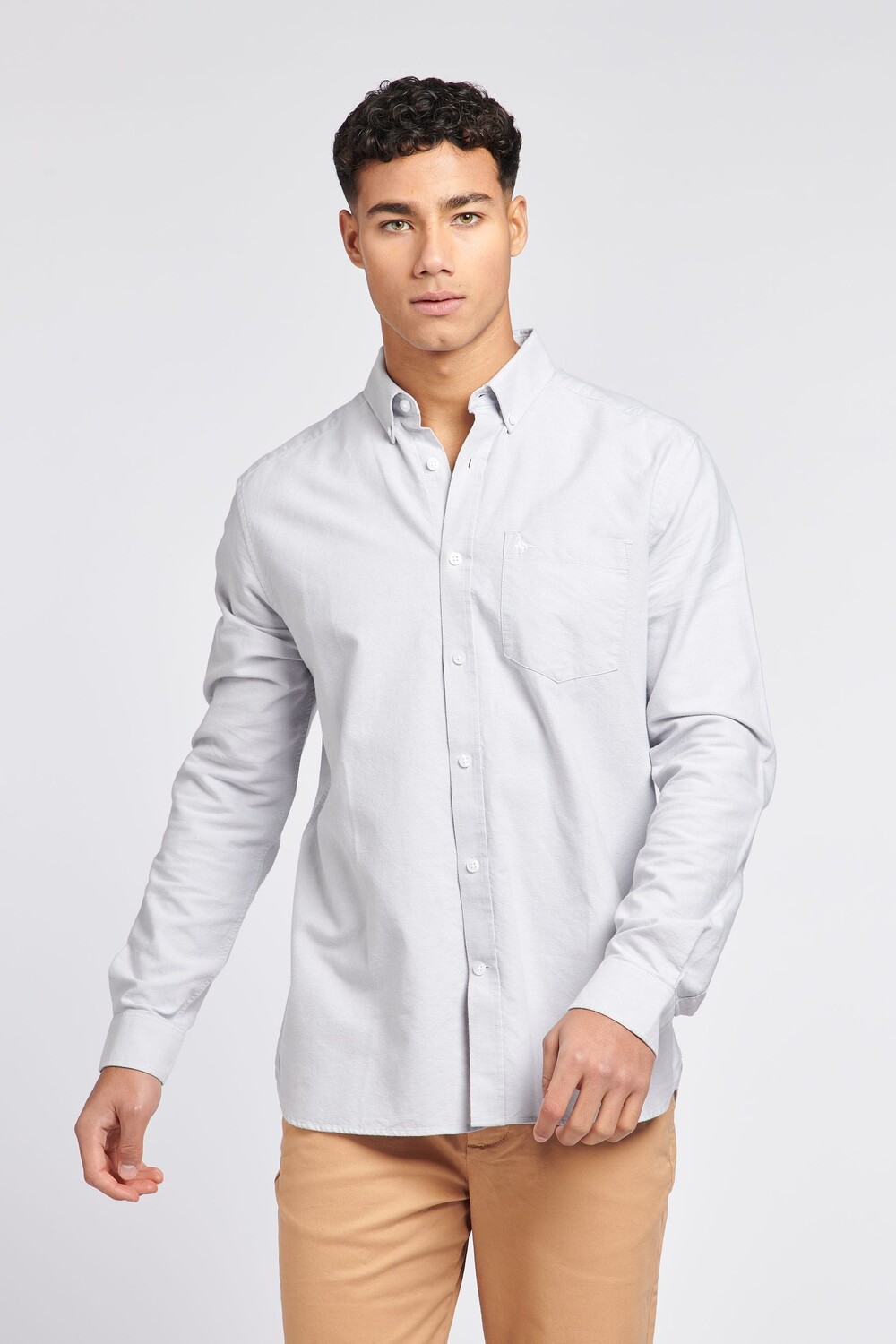 

Синяя оксфордская рубашка Wadsworth Jack Wills, серый