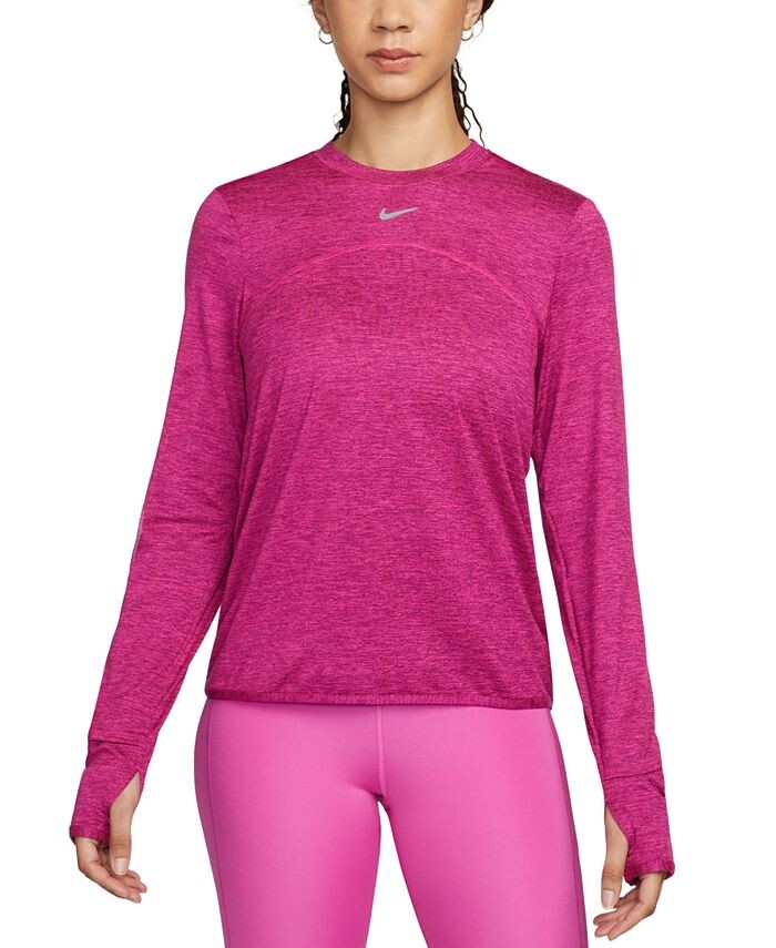 

Женская футболка с круглым вырезом Dri-FIT Swift Element UV Nike, красный