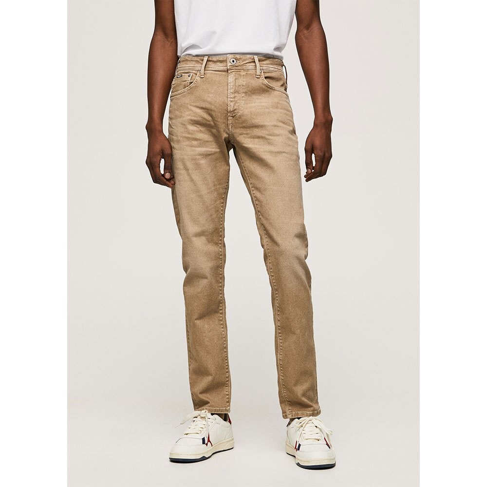 

Брюки Pepe Jeans Stanley Regular Waist, бежевый
