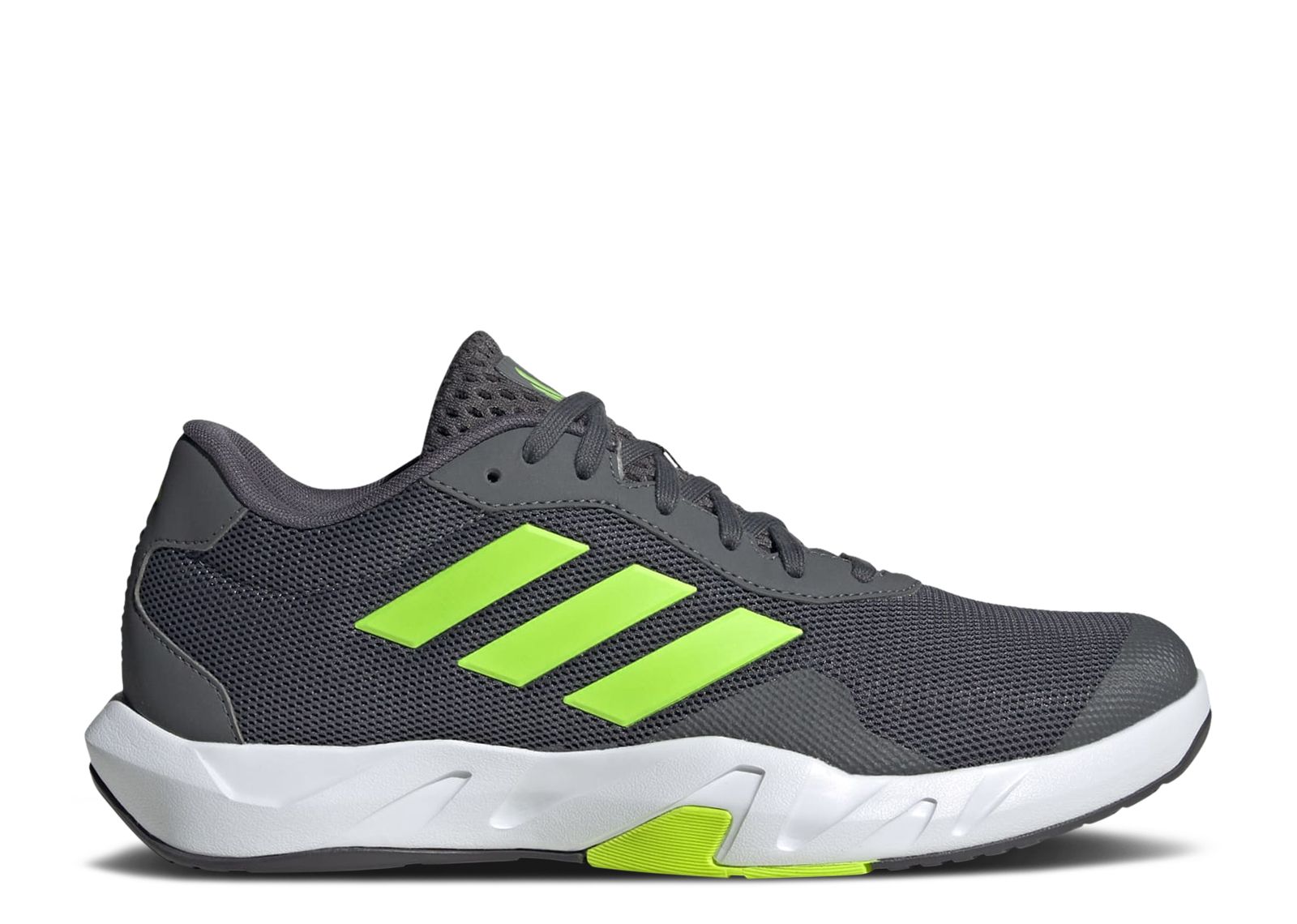 

Кроссовки adidas Amplimove 'Grey Lucid Lemon', серый