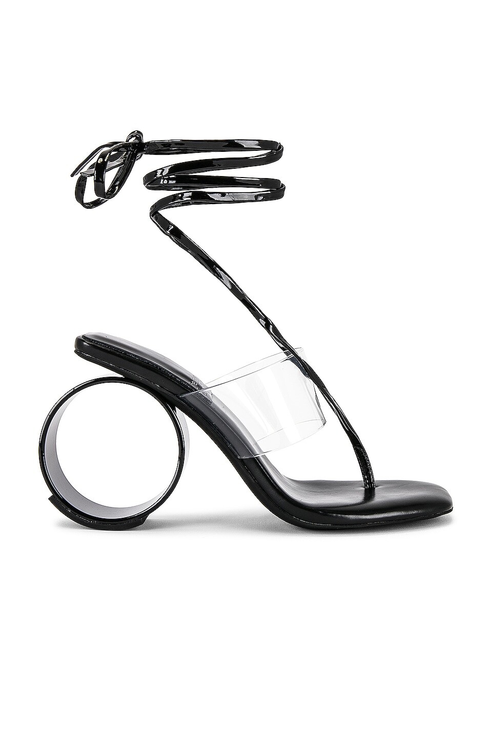 

Сандалии Jeffrey Campbell Nonagon, цвет Black Patent