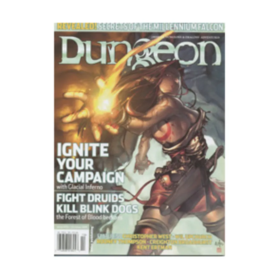 

Журнал #103 "Glacial Inferno, Secrets of the Millennium Falcon", Dungeon Magazine #101 - #150