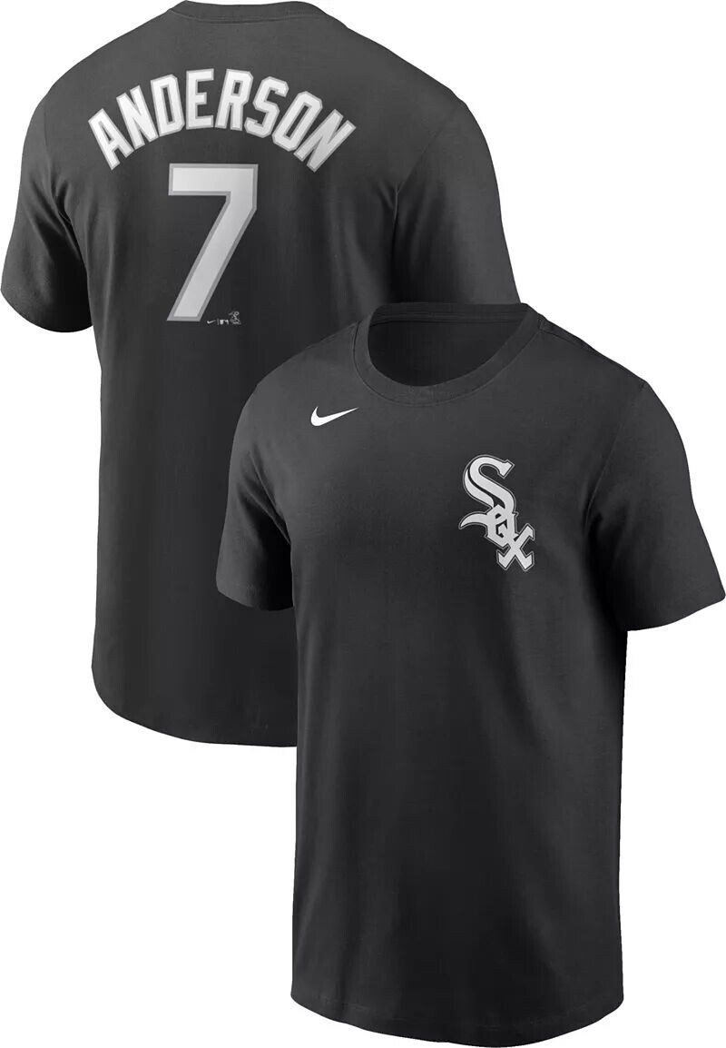 

Мужская черная футболка Nike Chicago White Sox Tim Anderson #7